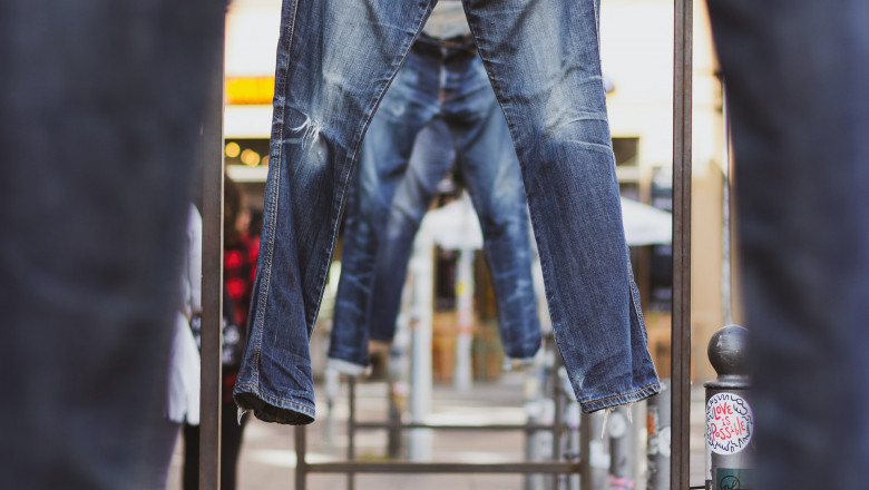 Adding green to blue denims